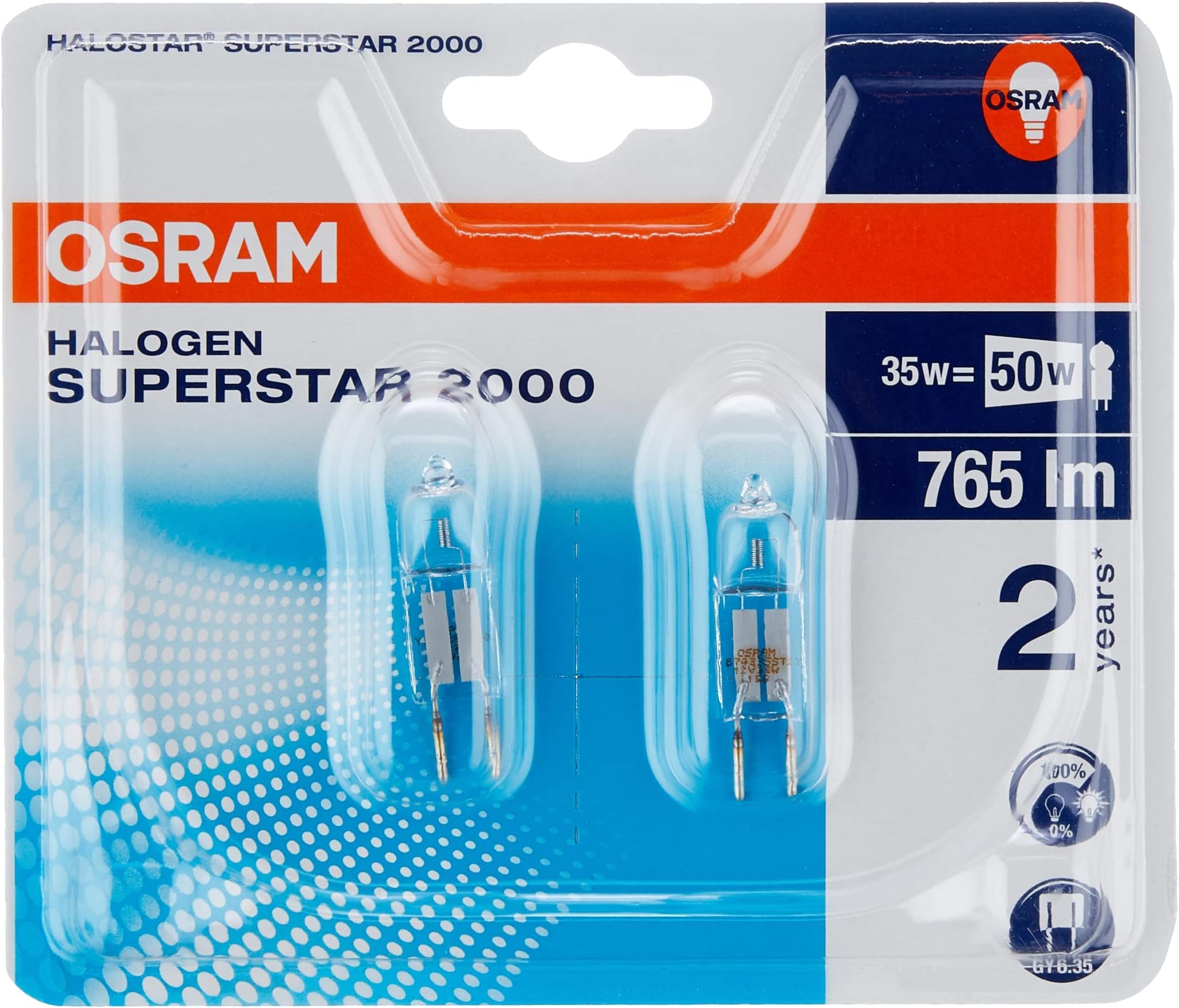 Osram Ampoules Halogènes Superstar Capsule G4 7W Transparent Lot De 2