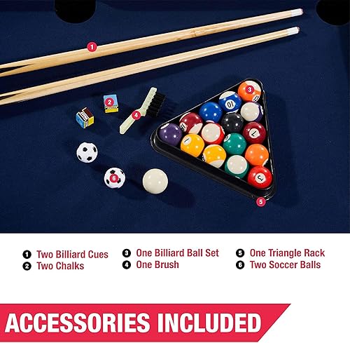 Miniatura 4 de MD Sports Combination Games - Colección de arcade de múltiples estilos, billar, ping pong, hockey, baloncesto y futbolín, incluye todo lo básico