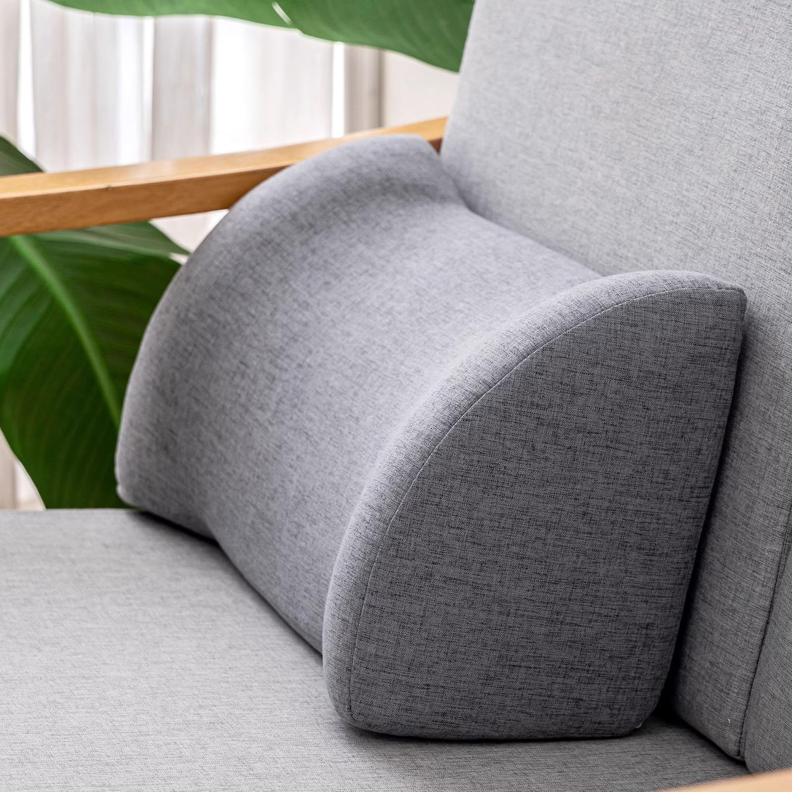 BaoTom Lumbar Support Cushion 45cm Ergonomic Sofa Back Support Pillow