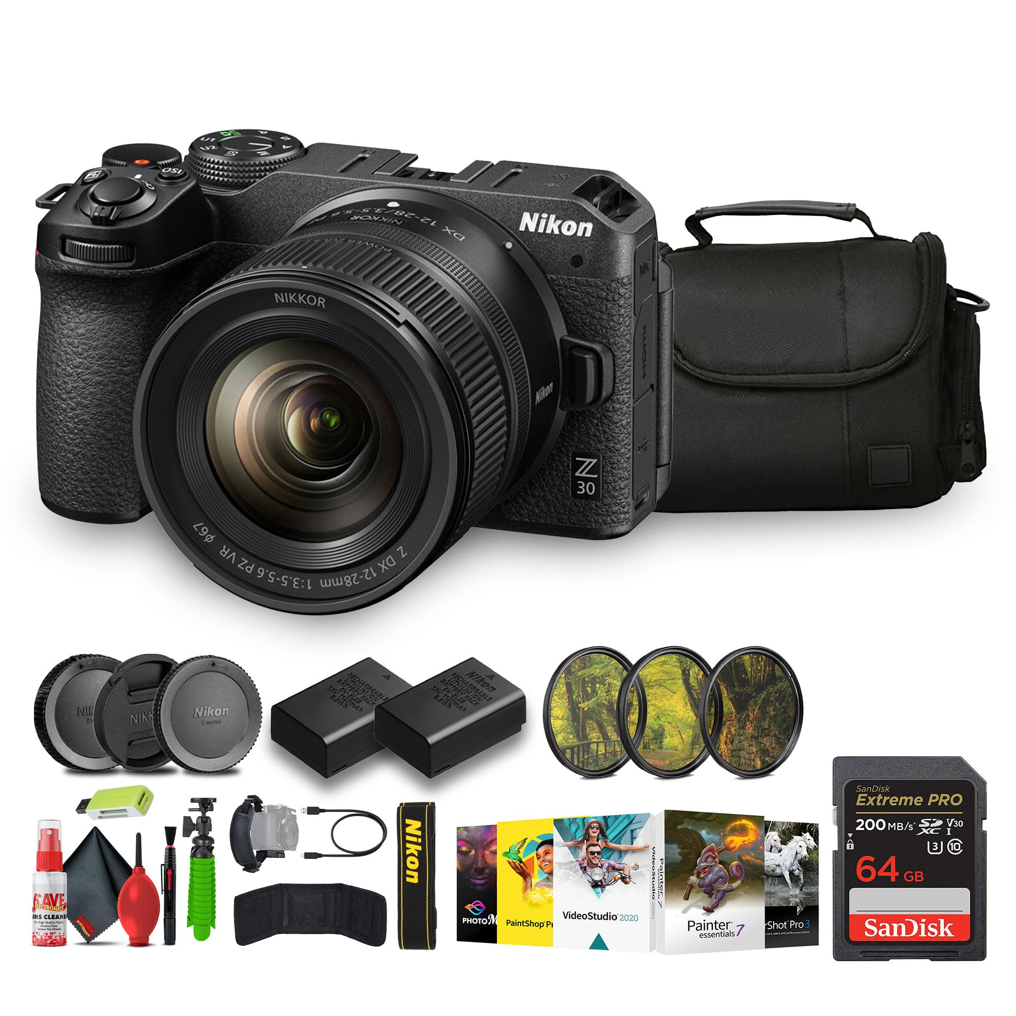 Amazon.com : Nikon Z30 Lightweight Mirrorless Camera with 12-28mm