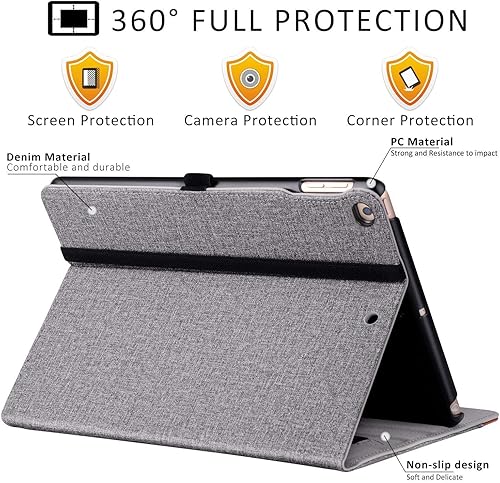 Miniatura 10 de Funda para iPad Mini 5 2019Mini 4 3 2 1 de 7.9 pulgadas, piel sintética de alta calidad con función de encendido y apagado automático, bolsillo