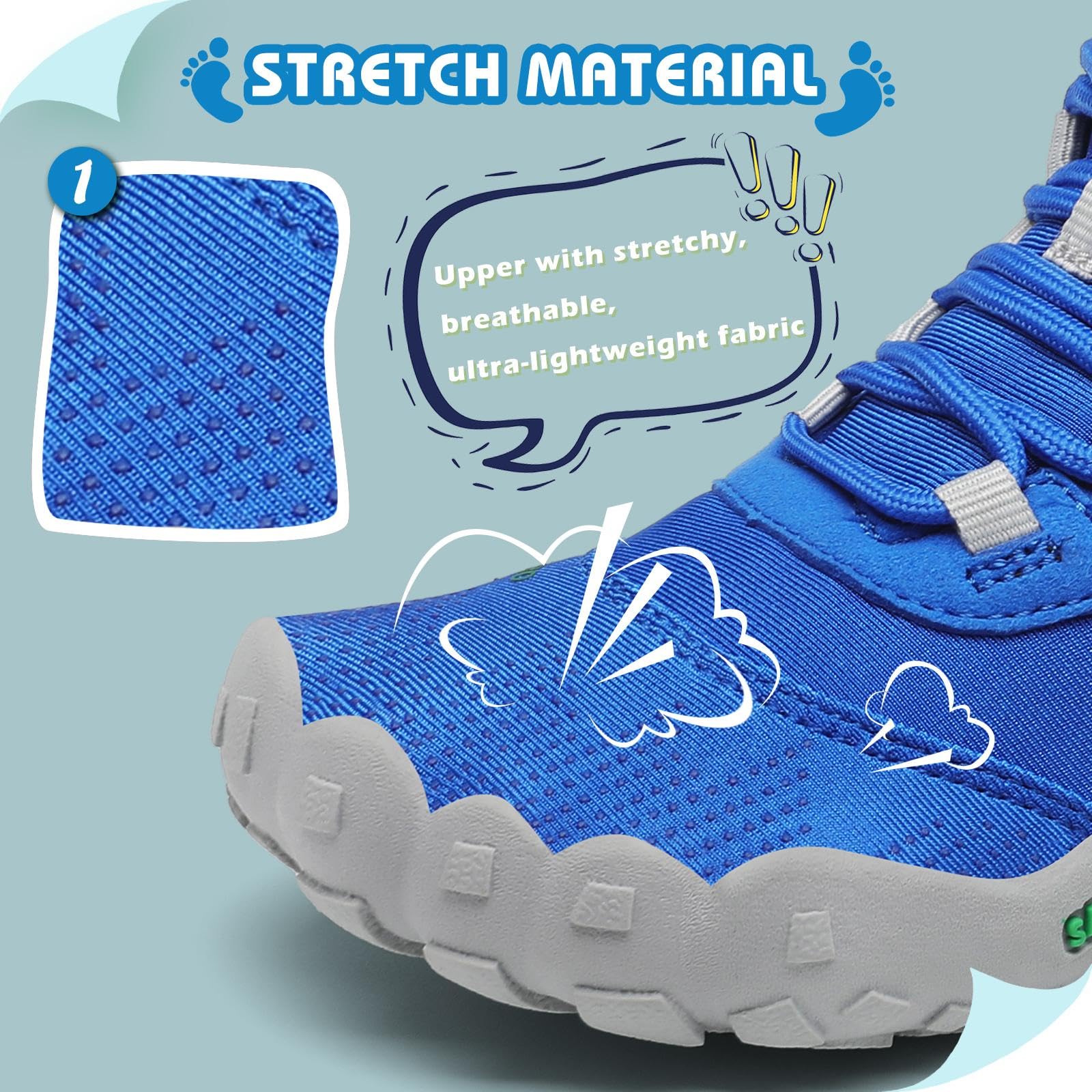 Saguaro dziecięce buty do chodzenia boso, lekkie buty trekkingowe, dla dziewcząt, outdoorowe buty do fitnessu