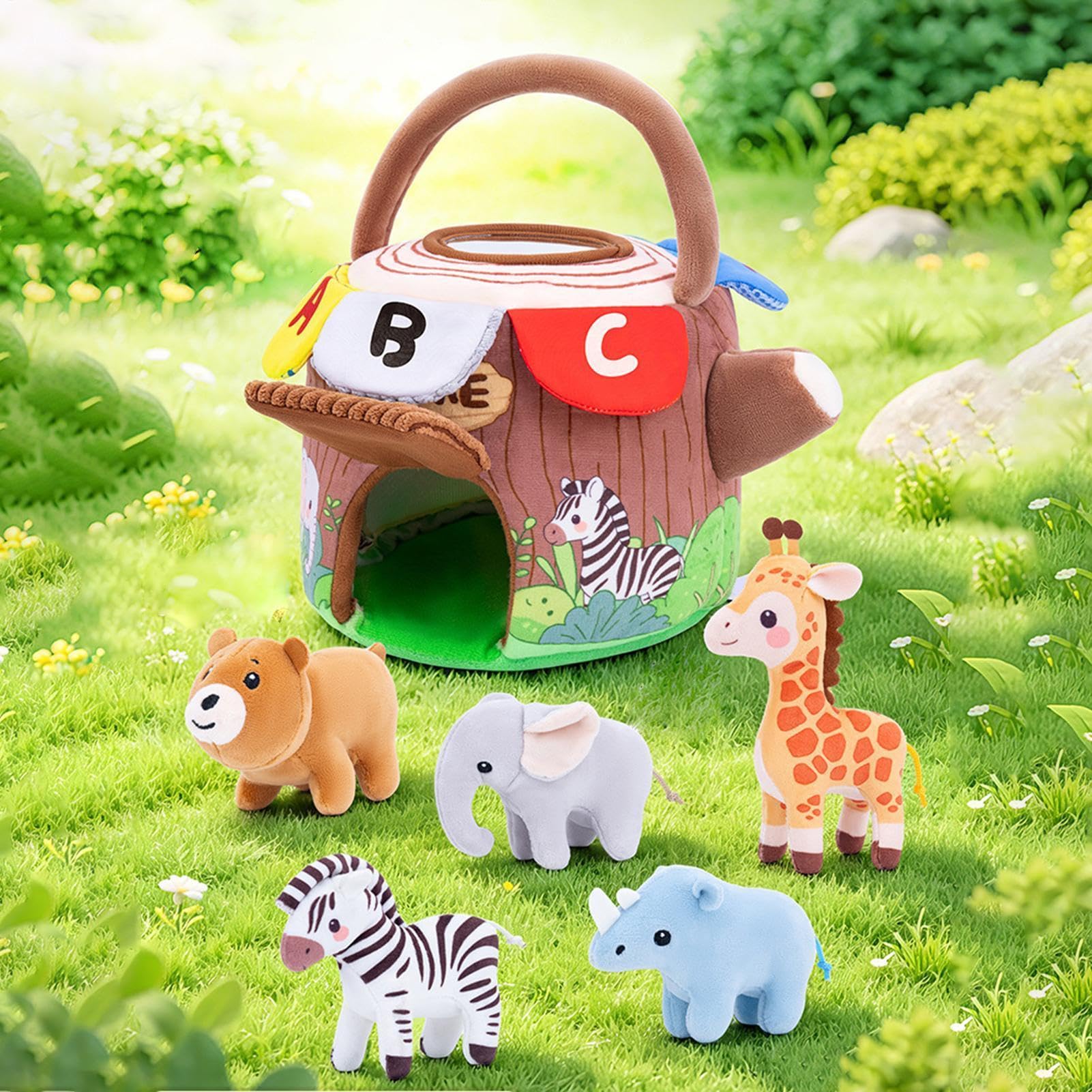 Giocattoli animali da fattoria Figurina Sensoriale Interattiva per Bimbi | Giocattolo con Figure Animali Realistiche Per Bambini Casa Viaggio Scuola Materna Asilo Feste Classe