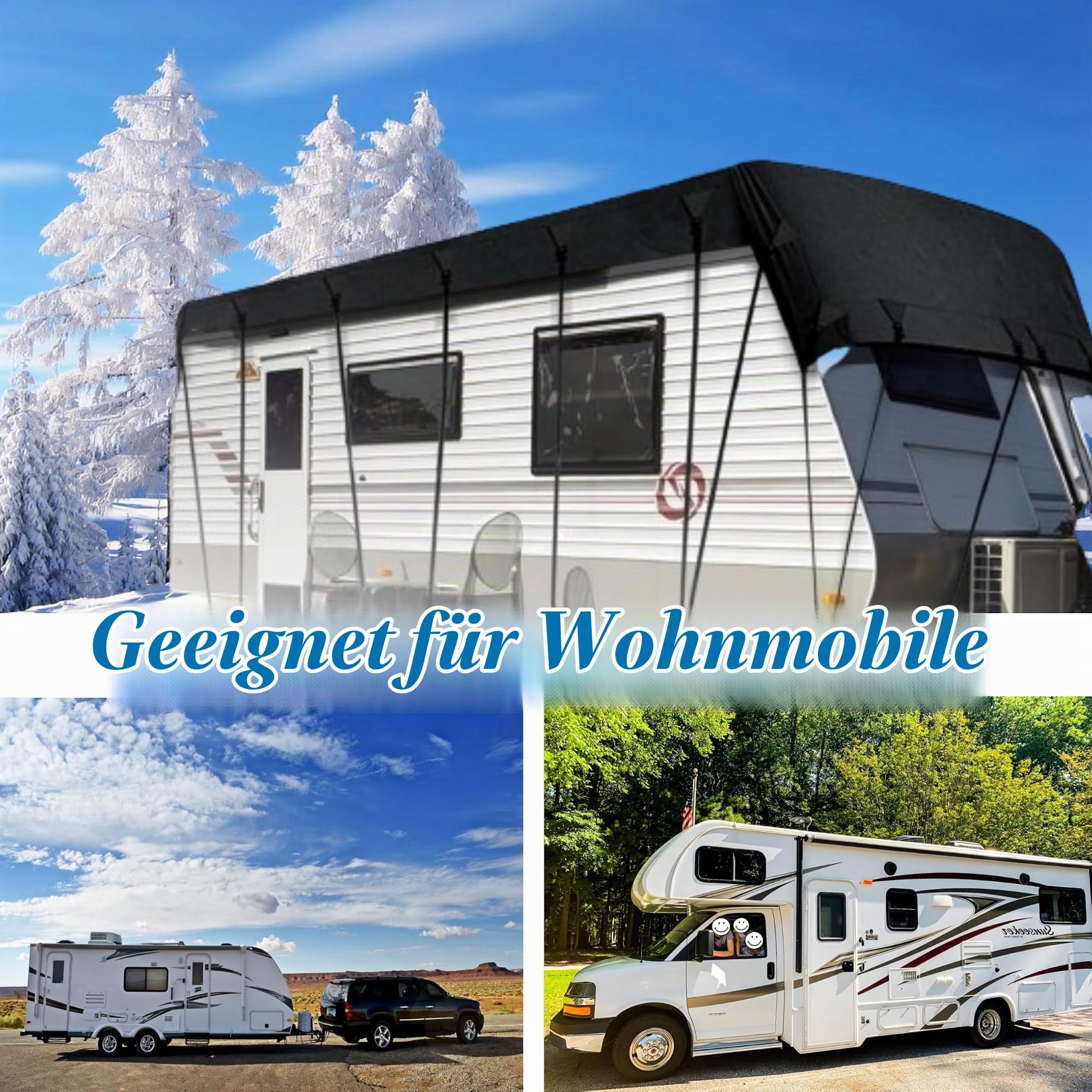 Wohnmobil Schutzhülle 6,5 m – Dachplane für Wohnwagen