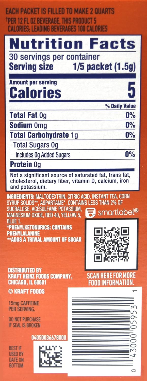 Crystal Light Sweet Tea, 12-Quart 1.56-Ounce Canister (Pack Of 3) image 2