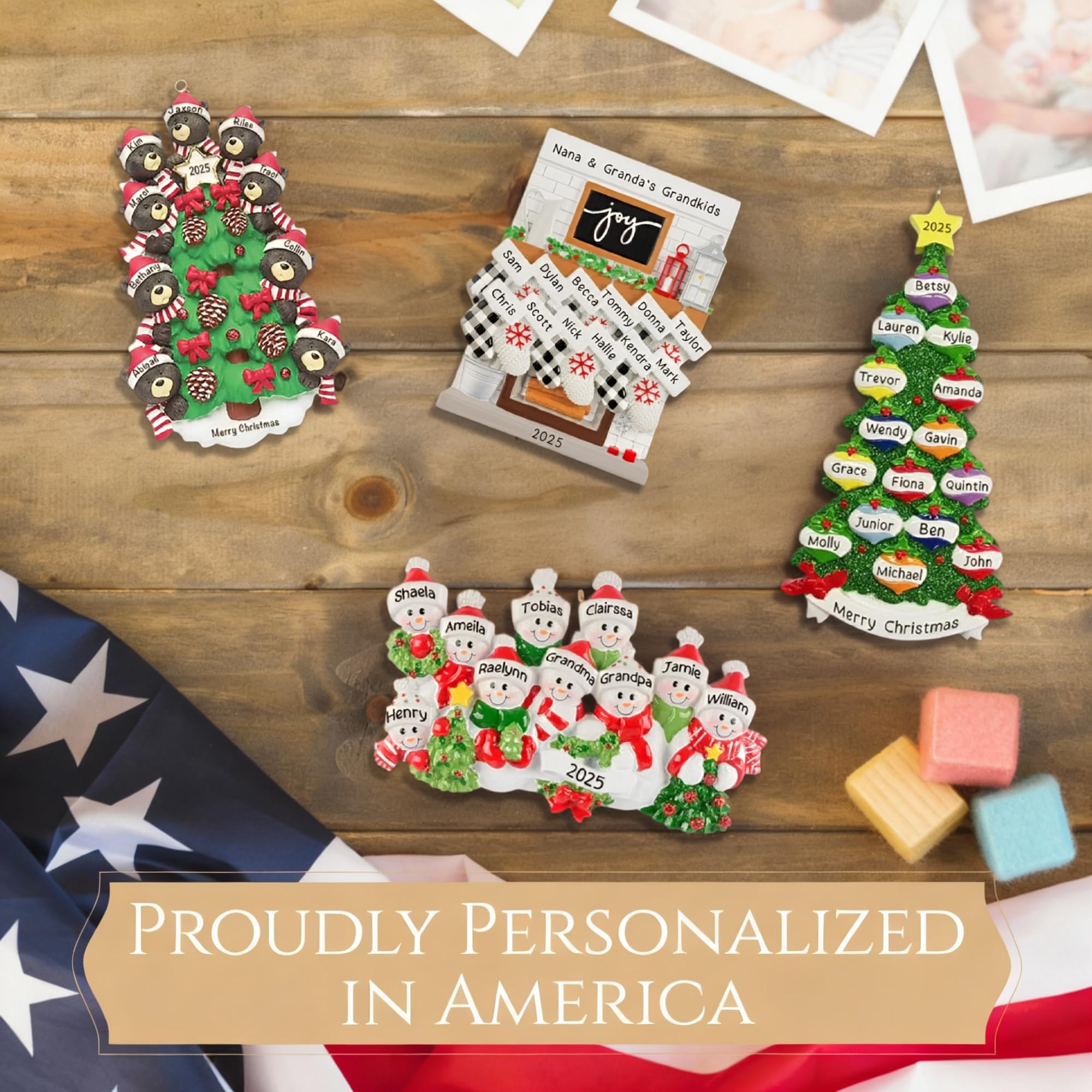 Amazon｜Snowman Family of 10 個入りオーナメント - (ユニークな