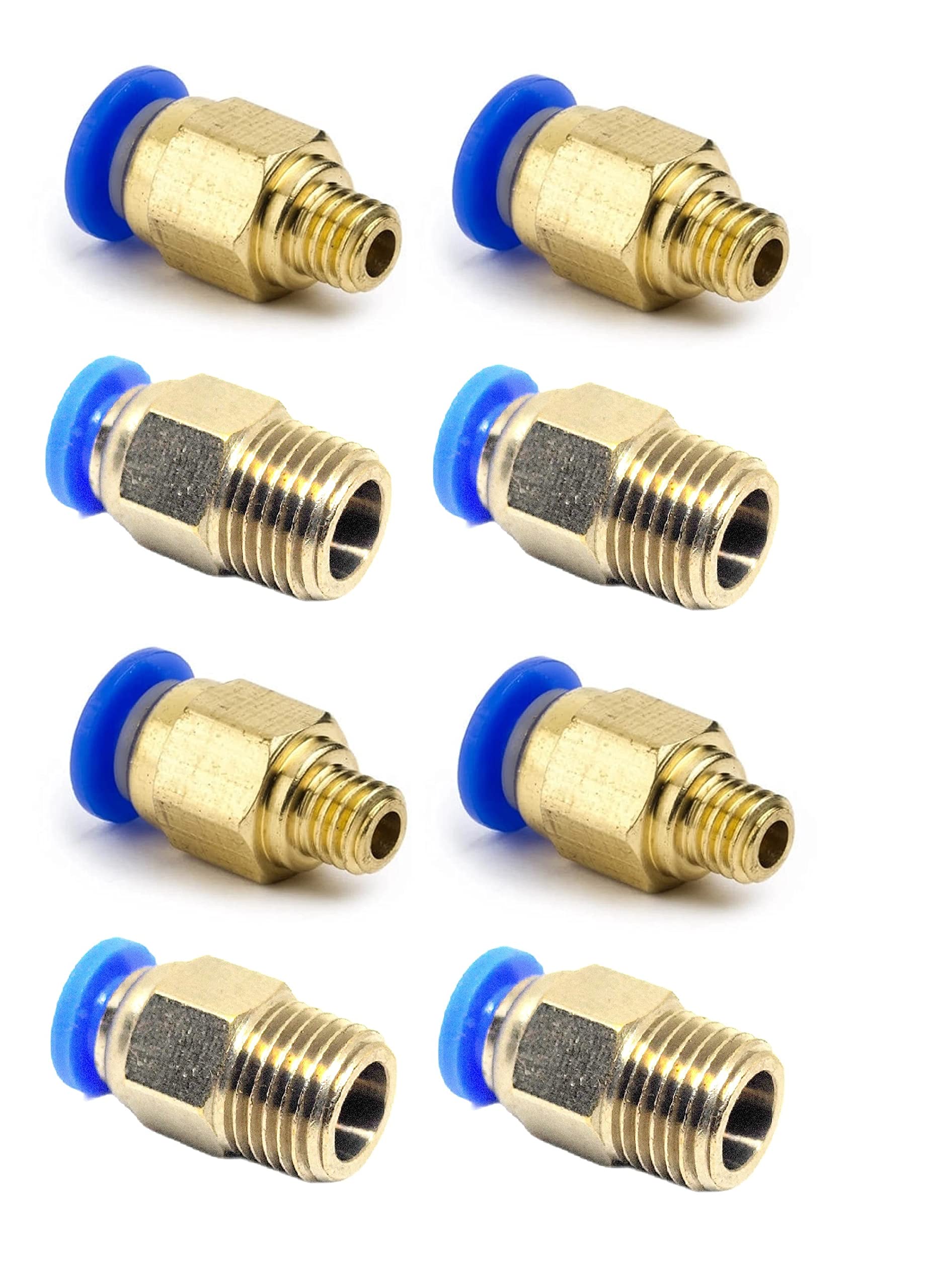 INVENTO 4Pcs PC4-M10 10mm + PC4-M6 6mm Threaded Pneumatic Push Air Fitting Connector for 4mm OD Pipe Tube For 3D Printer Extruder Bowden (B0BHCBSB27) Amazon Price History, Amazon Price Tracker