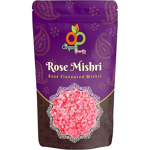 Organic Purify ROSE FLAVOURED MISHRI|SUGAR CRYSTALS 100GM