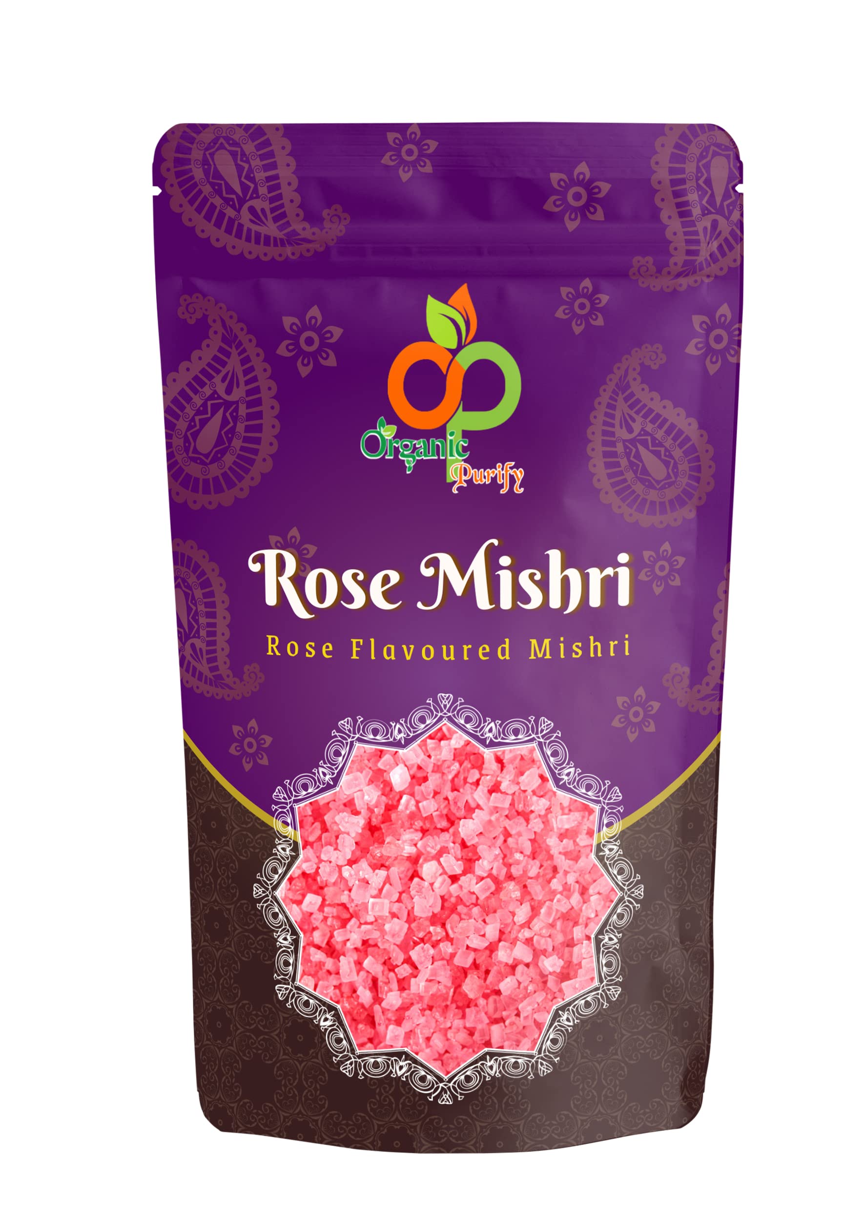 - ROSE FLAVOURED MISHRI|SUGAR CRYSTALS 200GM