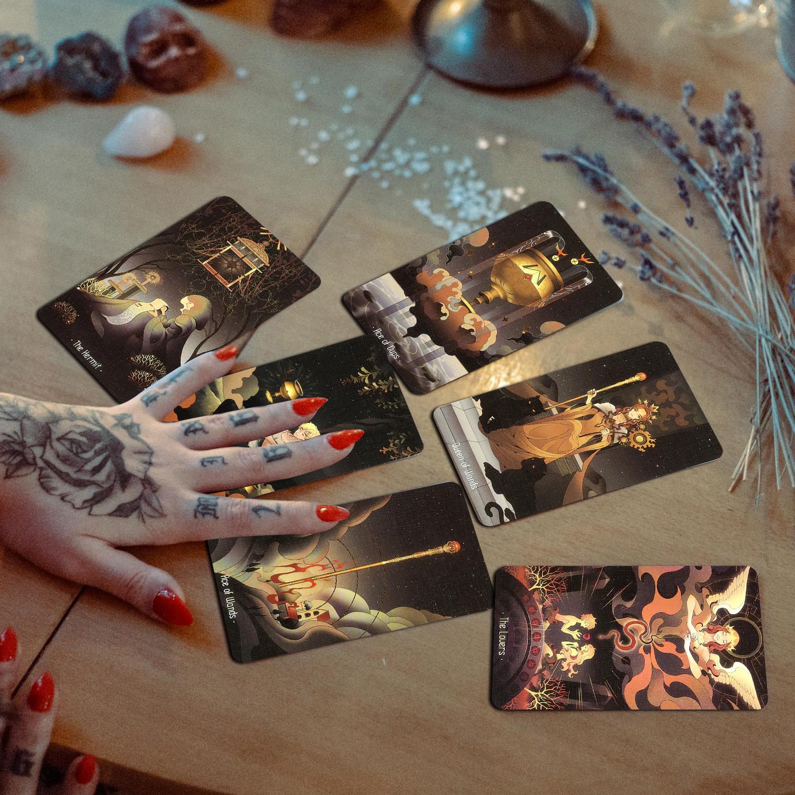 78 Tarocchi Classici, Tarocchi Adatti, Tarocchi Carte Ai Principianti, Mazzo di Tarocchi, Principianti Tarocchi, Divinazione Gioco Edizione Inglese, Adatto per Carte da Gioco Festa E Festival