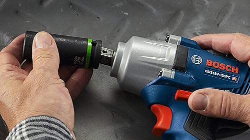 Miniatura 12 de BOSCH GDS18V-330PCN Llave de impacto de 18 V sin escobillas de 12 pulgada de par medio con retención de pasador (herramienta desnuda)