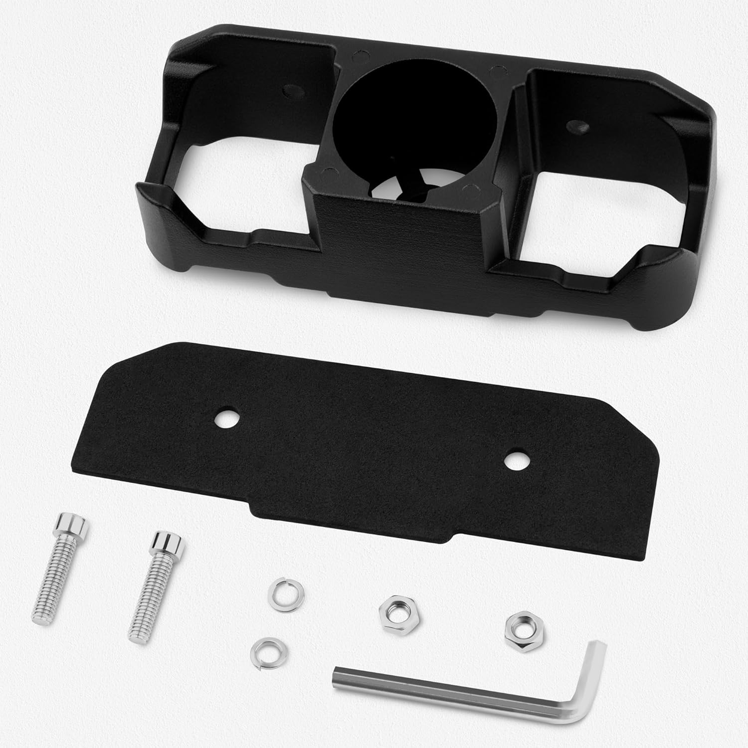 Trailer Chain Holder, Aluminum Travel Trailer Accessories,7 Way Pin Trailer Plug Holder Cover,Heavy Duty Towing Organizer for Travel Trailer RV Camper
