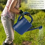 2 Canette d'arrosage Gallon pour les plantes intérieures, Canettes d'abreuvement de jardin pour les fleurs de la maison des plantes extérieures, Aquarisation végétale moderne peut grande écoulement long avec tête d'aspersion