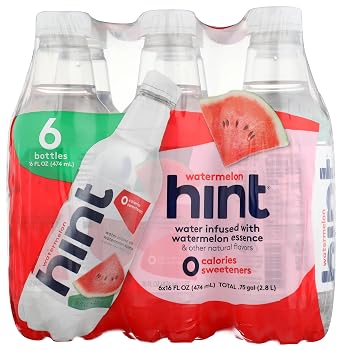 Hint Flavored Water Zero Sugar 0 Calories - Watermelon (6 pack)