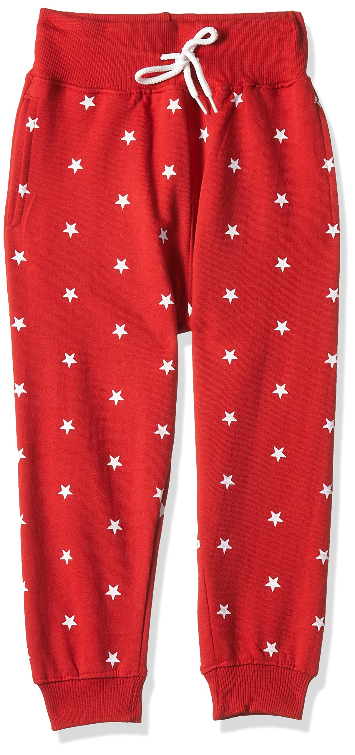 T2F Paquete de 3 pantalones de chándal de algodón estampados de ajuste regular para niñas