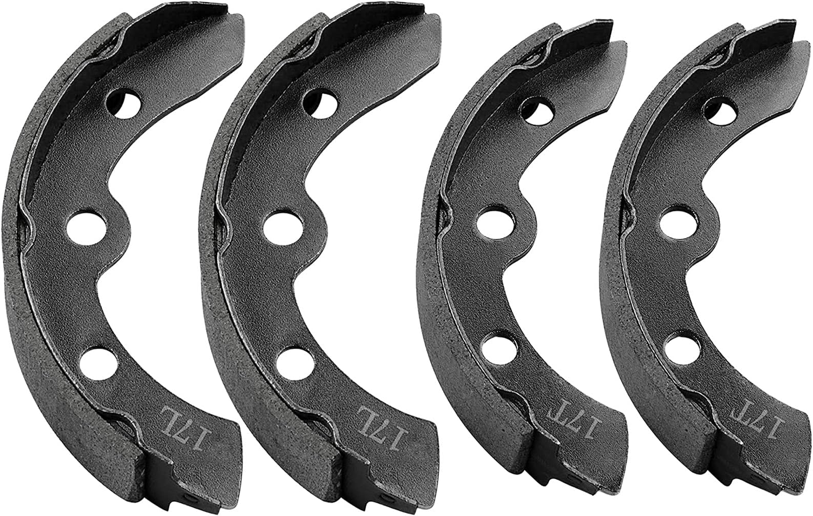 MOSNAIClub Car Brake Shoes for Club Car DS Precedent G&E 1995-Up Golf Cart Replacement Brake Shoes OEM 1018232-01 Club Car Brake Pads Automatic Adjusting (4PCS 2 Short & 2 Long Black)