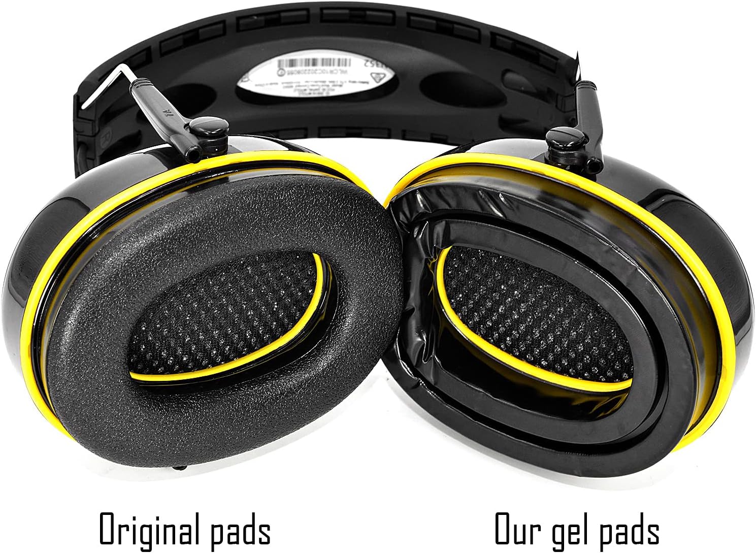 Gel Ear Pads Cushions Replacement Memory Foam Pads Earpad Covers for 3M WorkTunes Connect Hearing Protector Headphones (2 Pairs)
