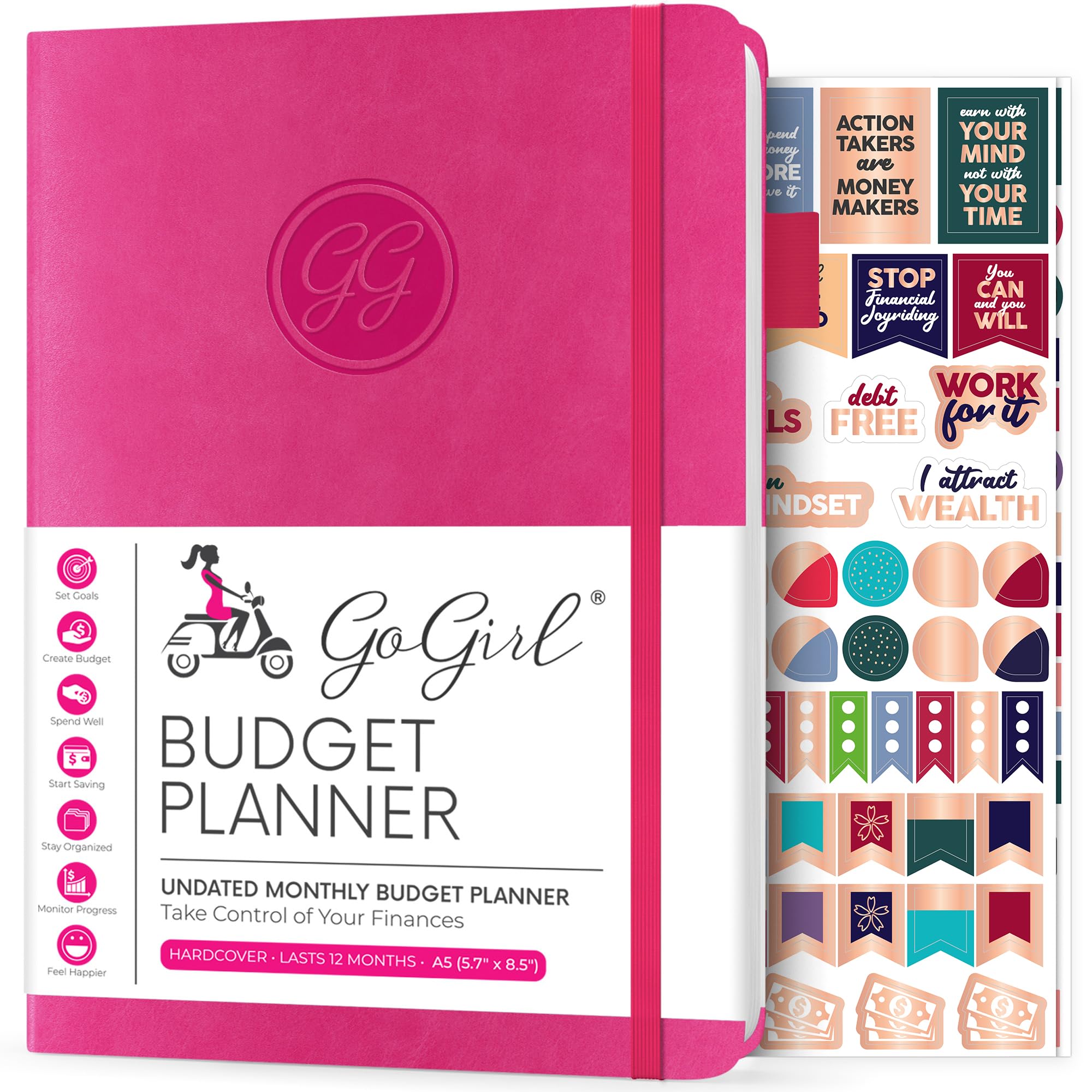 GoGirl Budget Planner Hot Pink