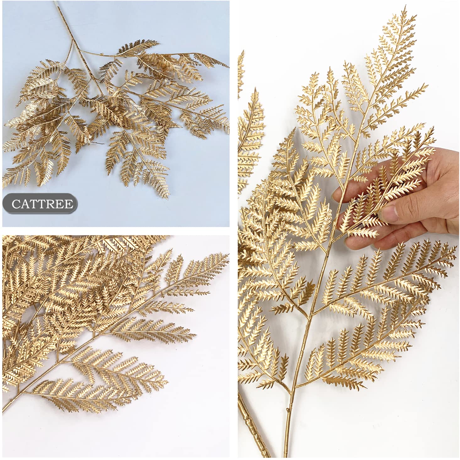 Amazon.de: Goldfarne, knstliche Pflanzen, gro, 76.2 cm, 2 Stck,  Weihnachtsdekorationen, Cattree, knstliche goldene Boston-Bltter,  Kunststoff, Farn, Palmenstrucher, knstliche Bltter, Hochzeit, DIY-Dekor