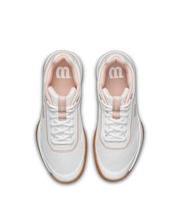 WILSON CourtGlide Women's Tennis Shoe - White/Cameo Rose/Gum, Size 11 US by WILSON - Used condition - Image 8