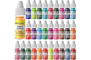 30 Colors Vibrant Food Coloring Liquid Set, Easter Candy Grapes Essential Supplies