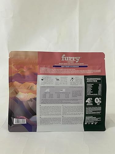 Miniatura 48 de FURRY WONDER Alimento para gatos, crudo liofilizado, cordero y pollo, 16 onzas, alto en proteínas, sin granos, comida completa o cobertura