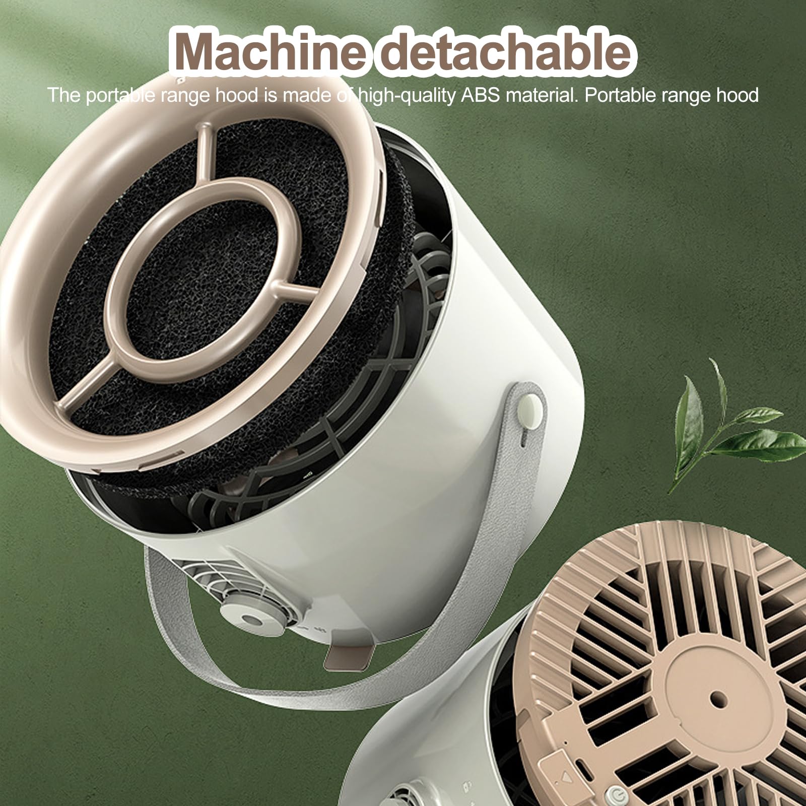 Mini Campana Extractora Portatil - Campana Extractora, Fáciles De Limpiar, Bajo Ruido, Campana Extractora Portátil, Ajuste con Un Clic, Campana Extractora de Escritorio para Olla Caliente, Cocina
