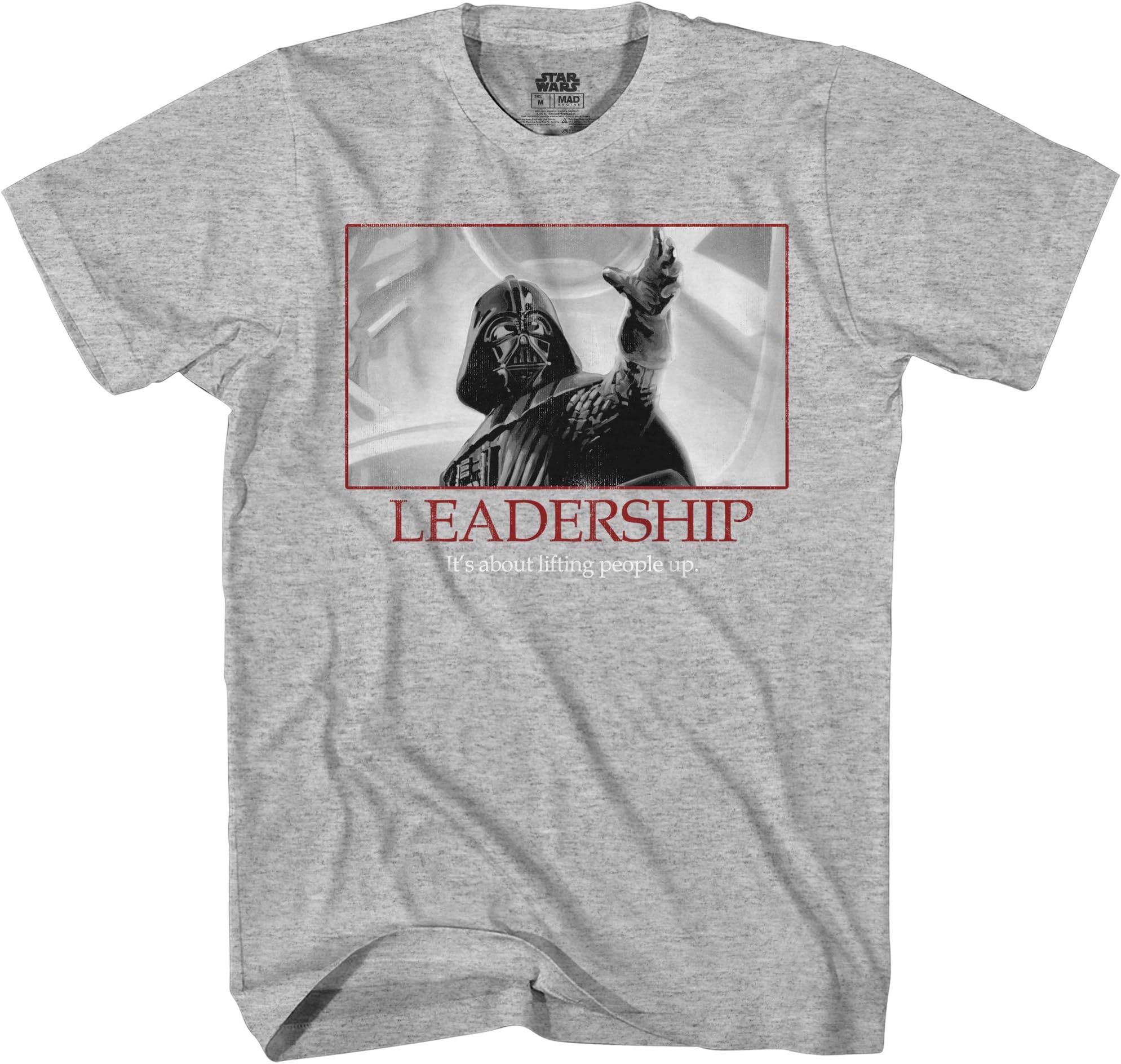 Star Wars Darth Vader Leadership Motivational Poster Mens T-Shirt