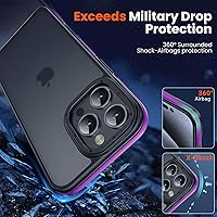 Vista 84 de Yriklso Strong Magnetic Case for iPhone 11 [Compatibilty with MagSafe] Protective Shockproof Cover Phone Case for iPhone 11 6.1" Frosted Purple