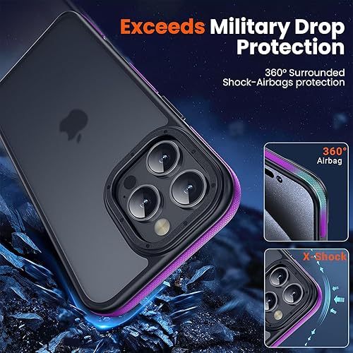 Miniatura 264 de Funda para iPhone 12, a prueba de golpes, para iPhone 12 Pro, protección contra caídas de grado militar, parte trasera dura, delgada, translúcida