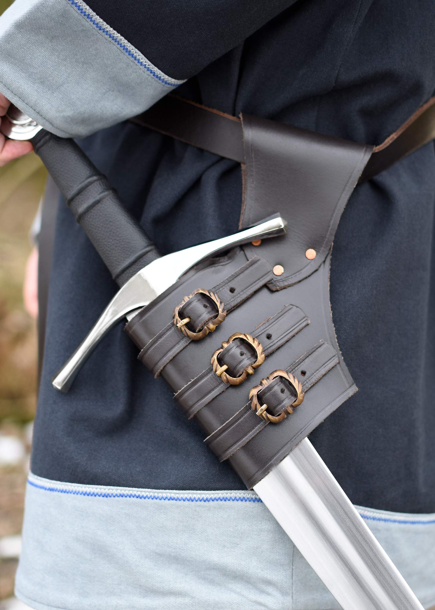 Ulfberth Schwerthalter verstellbar aus Leder