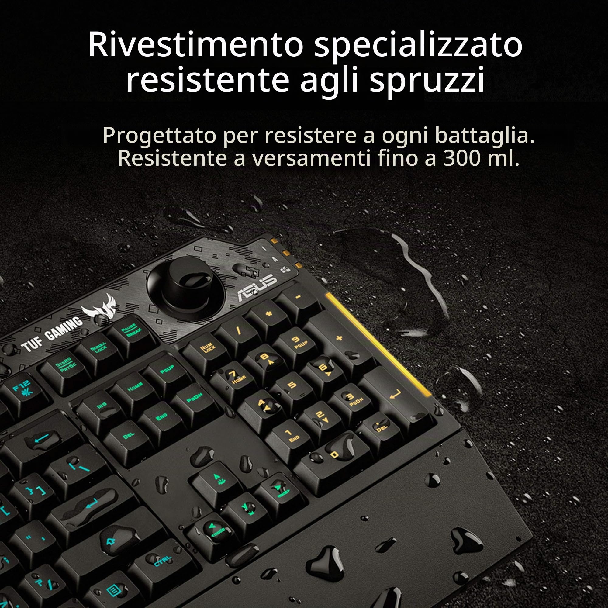 TECLADO (FRANCES) ASUS TUF K1 GAMING KEYBOARD 90MP01X0-BKFA00