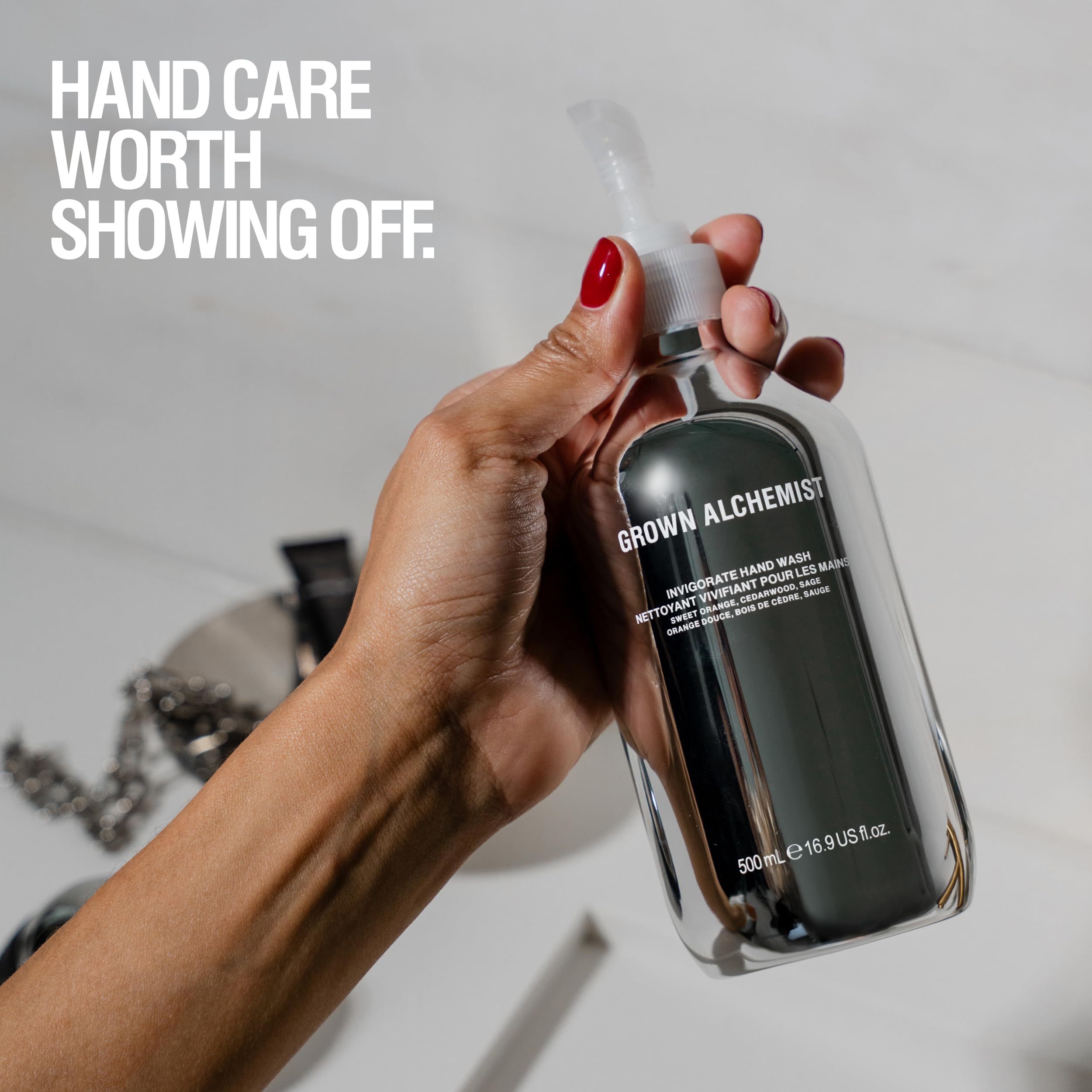Grown Alchemist Set Cura Mani - Detergente Rivitalizzante e Crema Idratante, Vaniglia e Arancia – Naturale, Vegano, Formula Non Ungentuosa, Nutrimento per Mani Secche - Cofanetti Regalo Donna, Natale