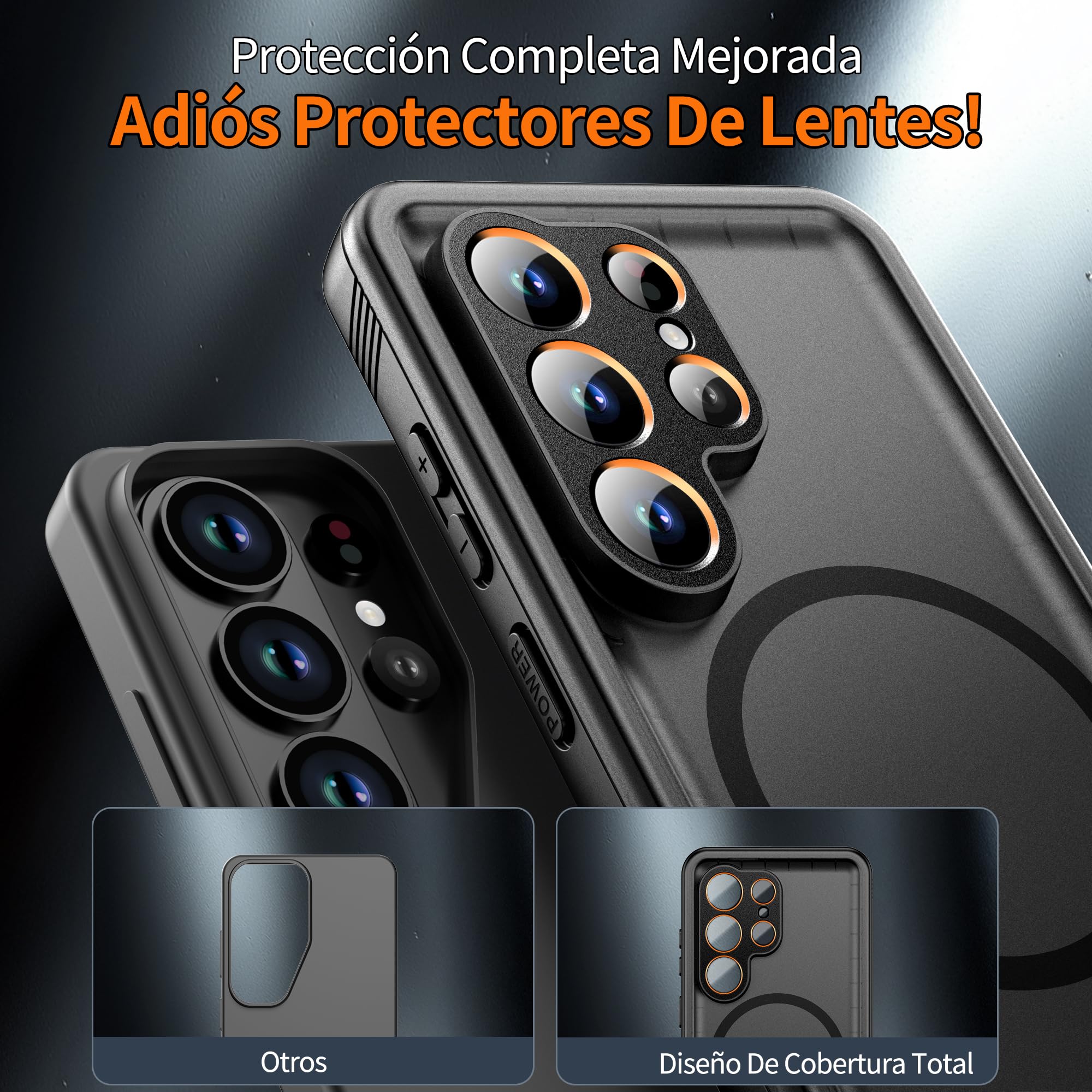 Cozycase Top Funda Magnética para Samsung Galaxy S25 Ultra para Magsafe 360 Militar Antigolpes IP68 Impermeable Resistente Carcasa Antipolvo Acuatica Sumergible Agua Doble Waterproof S 25 Ultra Case