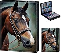 Vista 25 de Carpeta de tarjetas para Pokemon Mtg Yugioh TCG Béisbol Deportes Tarjetas de intercambio Libro Carpeta de 4 bolsillos de carga lateral 2160 Tarjetas