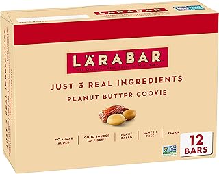 Larabar Peanut Butter Cookie, Gluten Free Vegan Fruit & Nut Bars, 12 ct