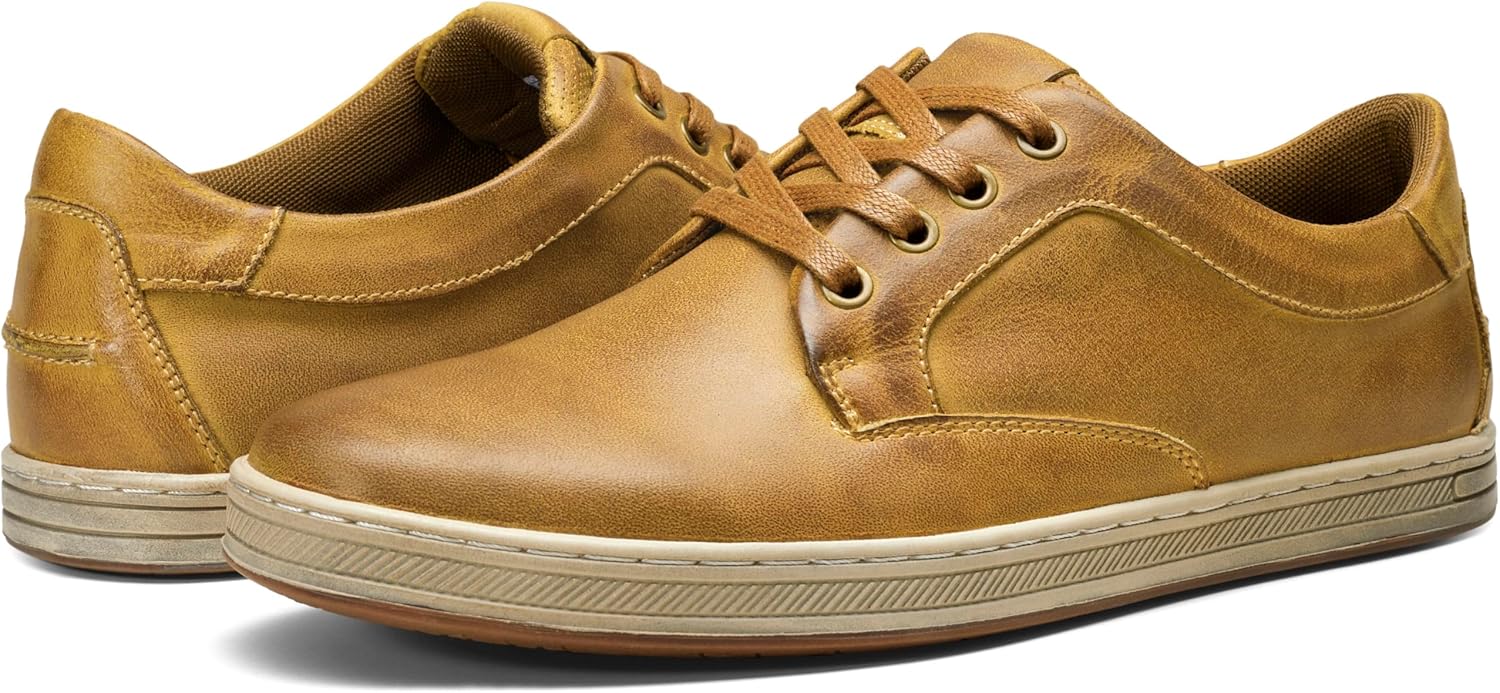 Jousen Men's Fashion Sneakers Leather Retro Casual Shoes for Men Breathable Dress Mens Sneakers - Image 5