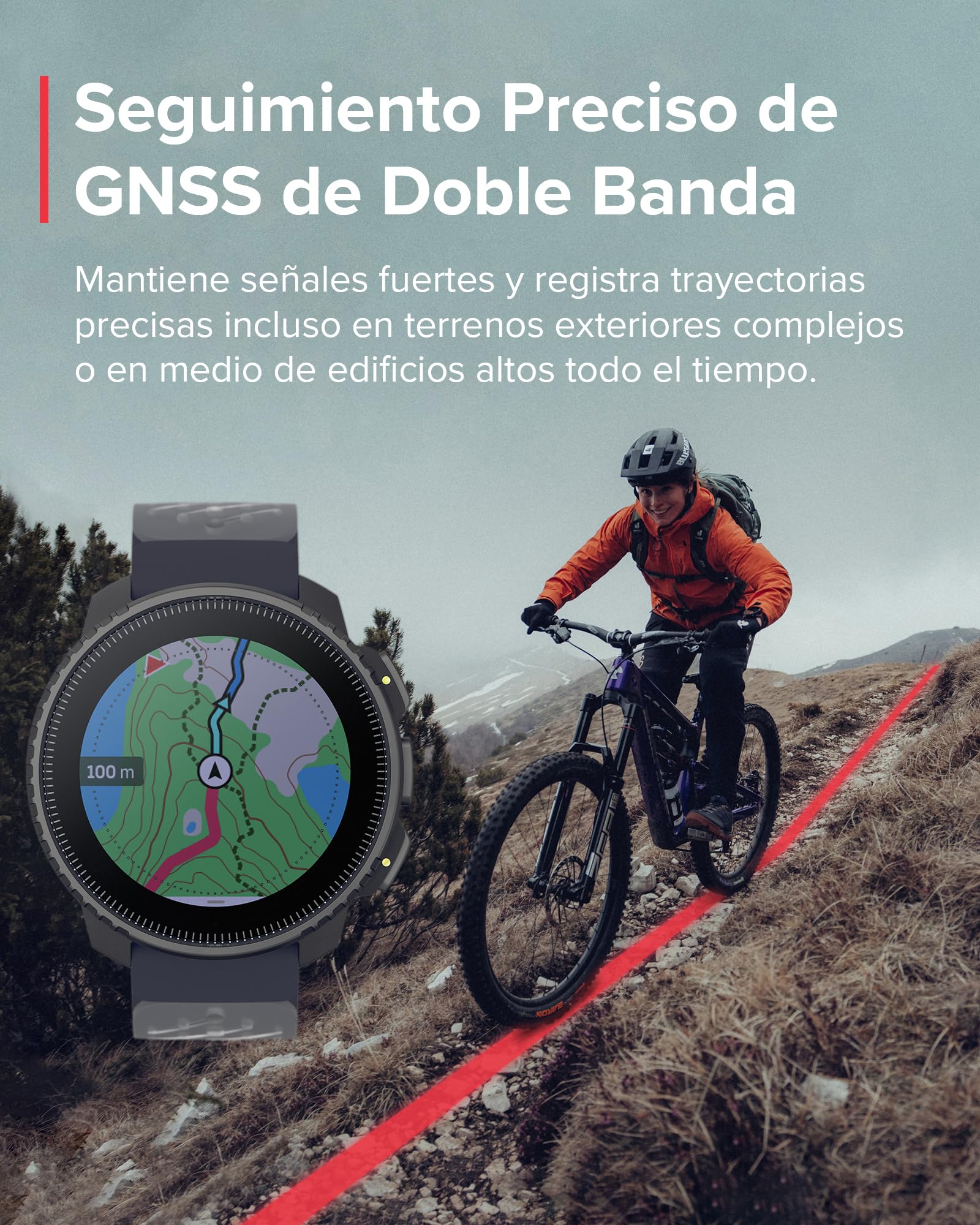 SUUNTO Vertical Reloj Deportivo - Smartwatch GPS, GPS de Doble Frecuencia, Mapas sin Conexión Gratuitos, Autonomía de hasta 50 Días, Carcasa Resistente Militarmente, Resistente al Agua hasta 100m