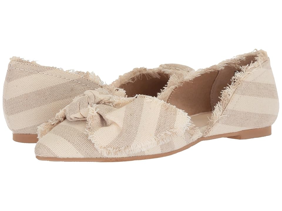 

Seychelles Bed Breakfast (Natural Striped Linen) Women's Flat Shoes
