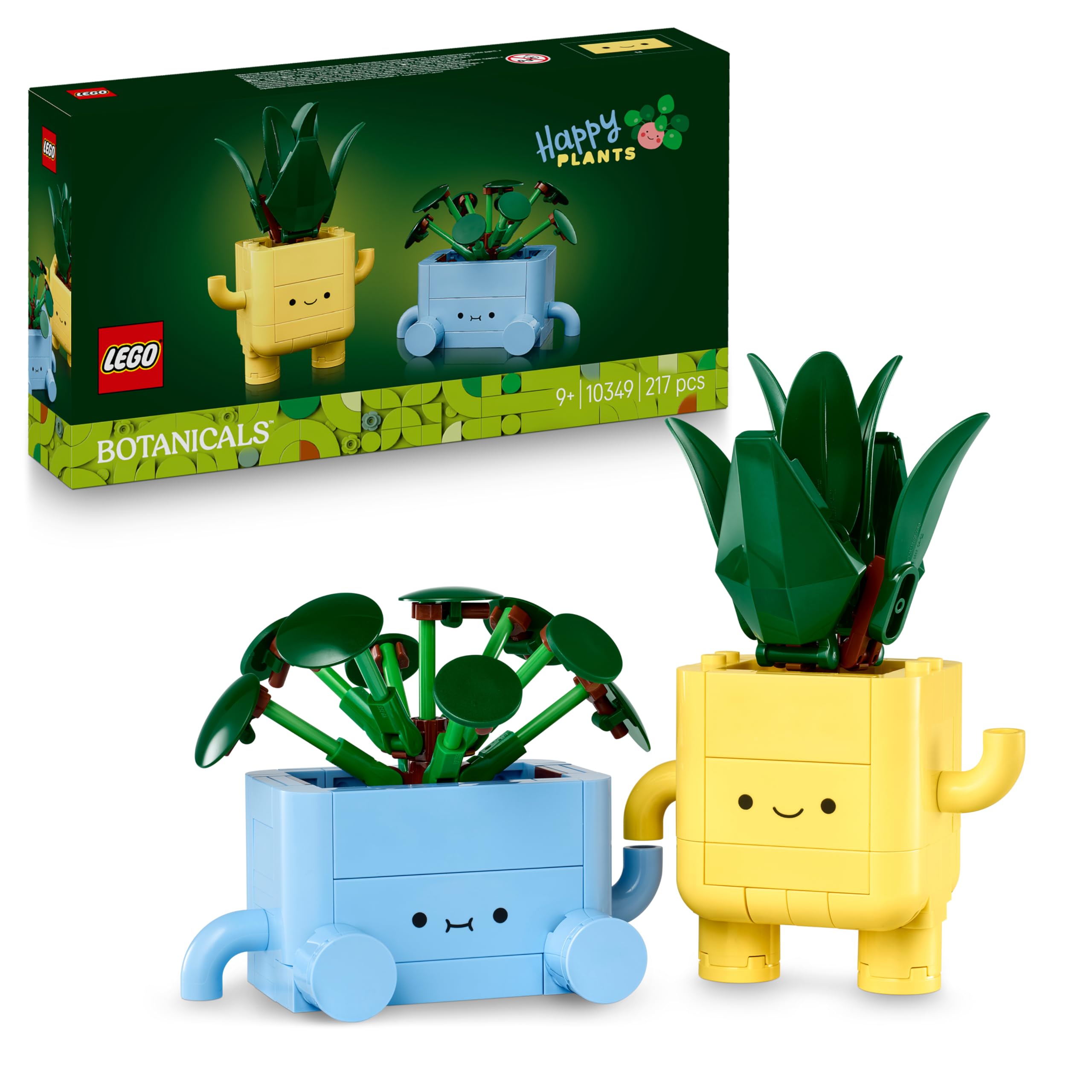 LEGO Botanicals Happy Plants Shelf Decor 10349 Building Blocks