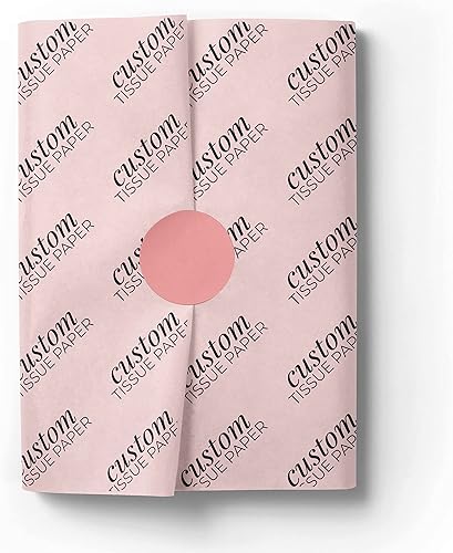 Miniatura 10 de COACO Papel de seda personalizado, diseño personalizado, logotipo o texto, ideal para vacaciones u ocasiones especiales, embalaje de pequeñas