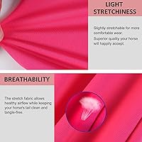 Vista 37 de Harrison Howard Protector de cola elástico, protección transpirable de cola de caballo, diseño deslizante, correas de cierre de 2 hebras, 22 marino