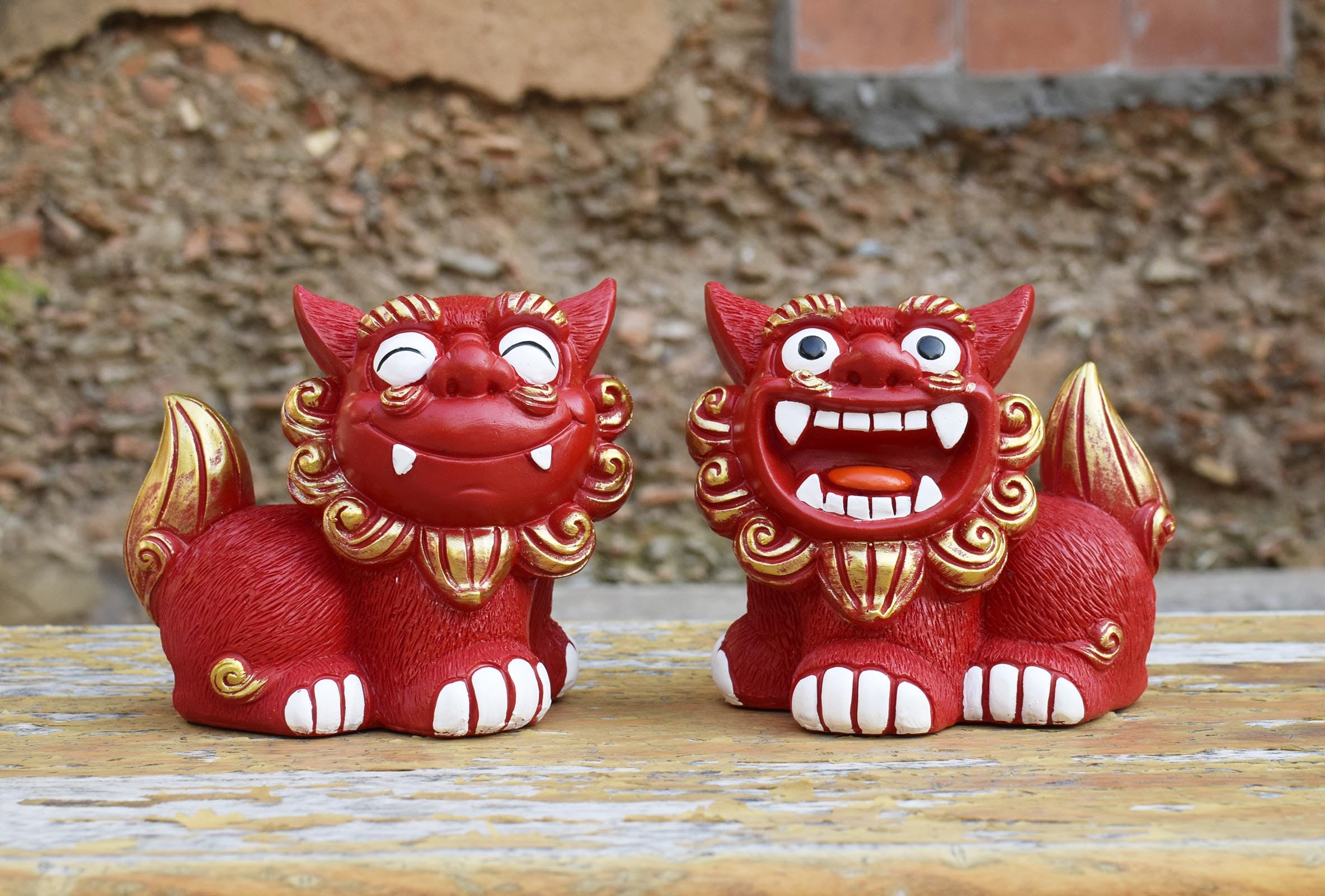 Amazon.co.jp: シーサー 置物 玄関 かわいい 風水グッズ インテリア