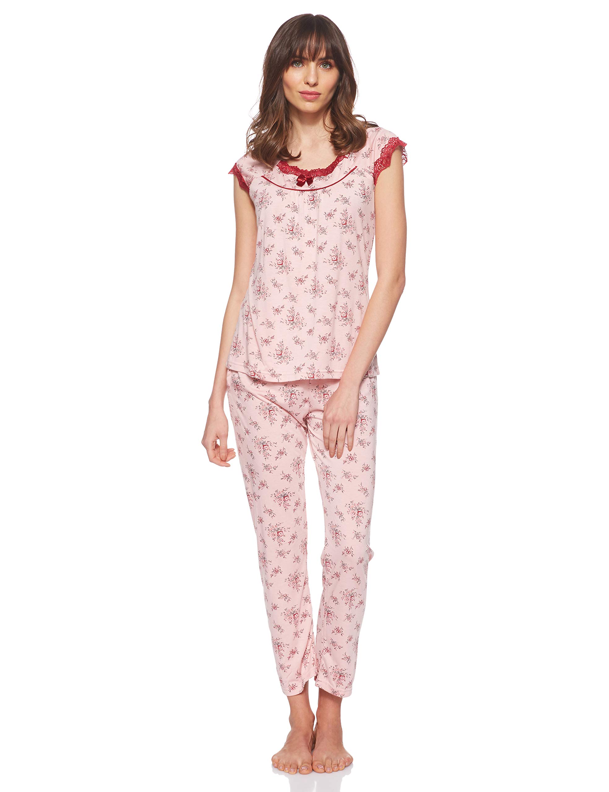 JOANNAWomen's Floral Pattern Pajama Set