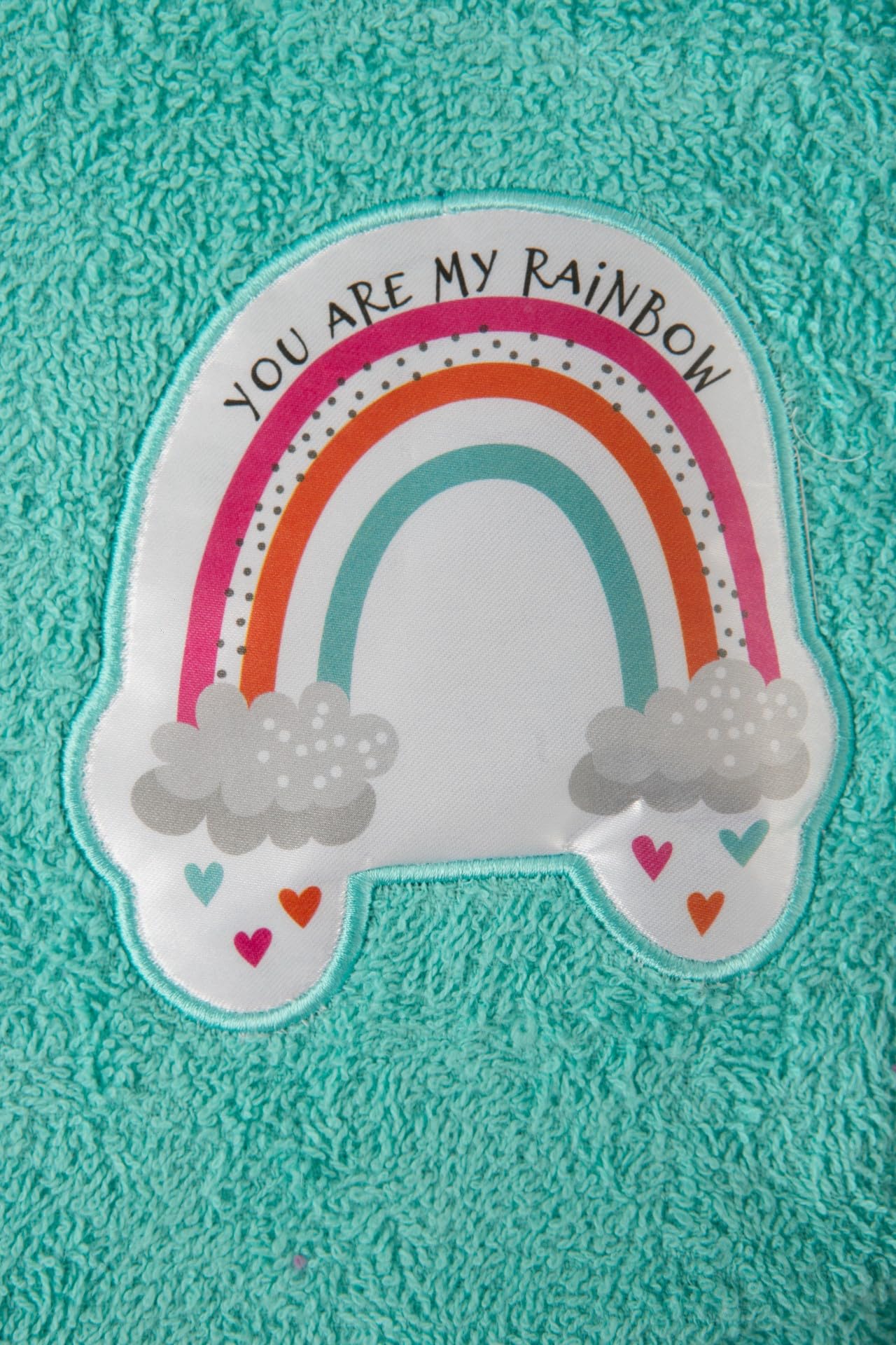 Albornoz Baño Niña Infantil 100% Algodón Bata con Bolsillos, Dibujos y Capucha Happy Shower