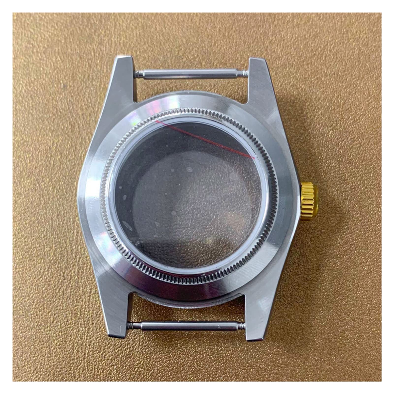 Caja PVD de 39 mm, Movimiento automático NH35/NH36, Acero Inoxidable, Cristal de Zafiro, Brazalete con Fondo