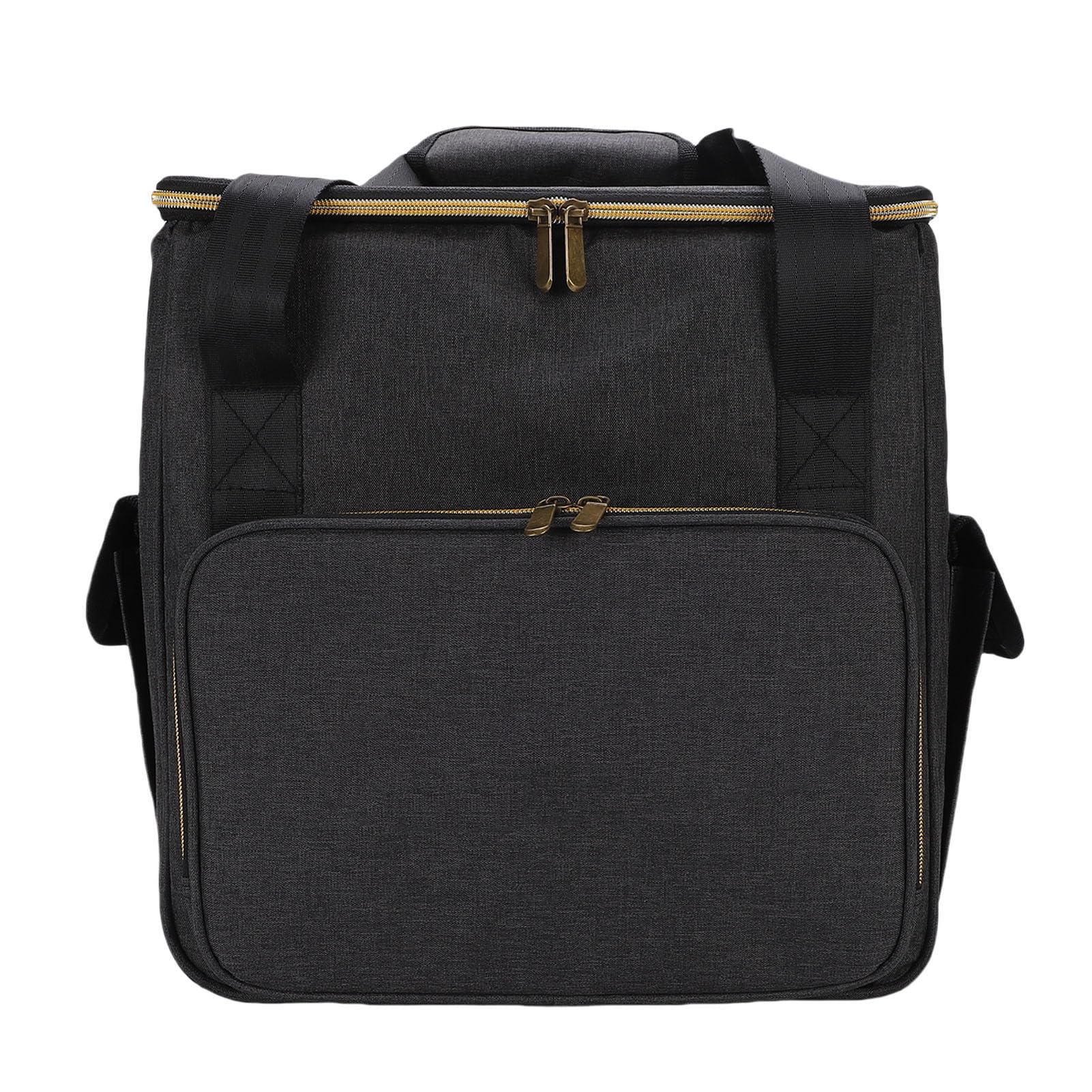 Generic Torba do Przenoszenia Płyt Trwały Organizer na 45 szt. 12-calowe Płyty Travel DJ Występy Tkanina Kationowa 13 X 9,8 X 13 Cali