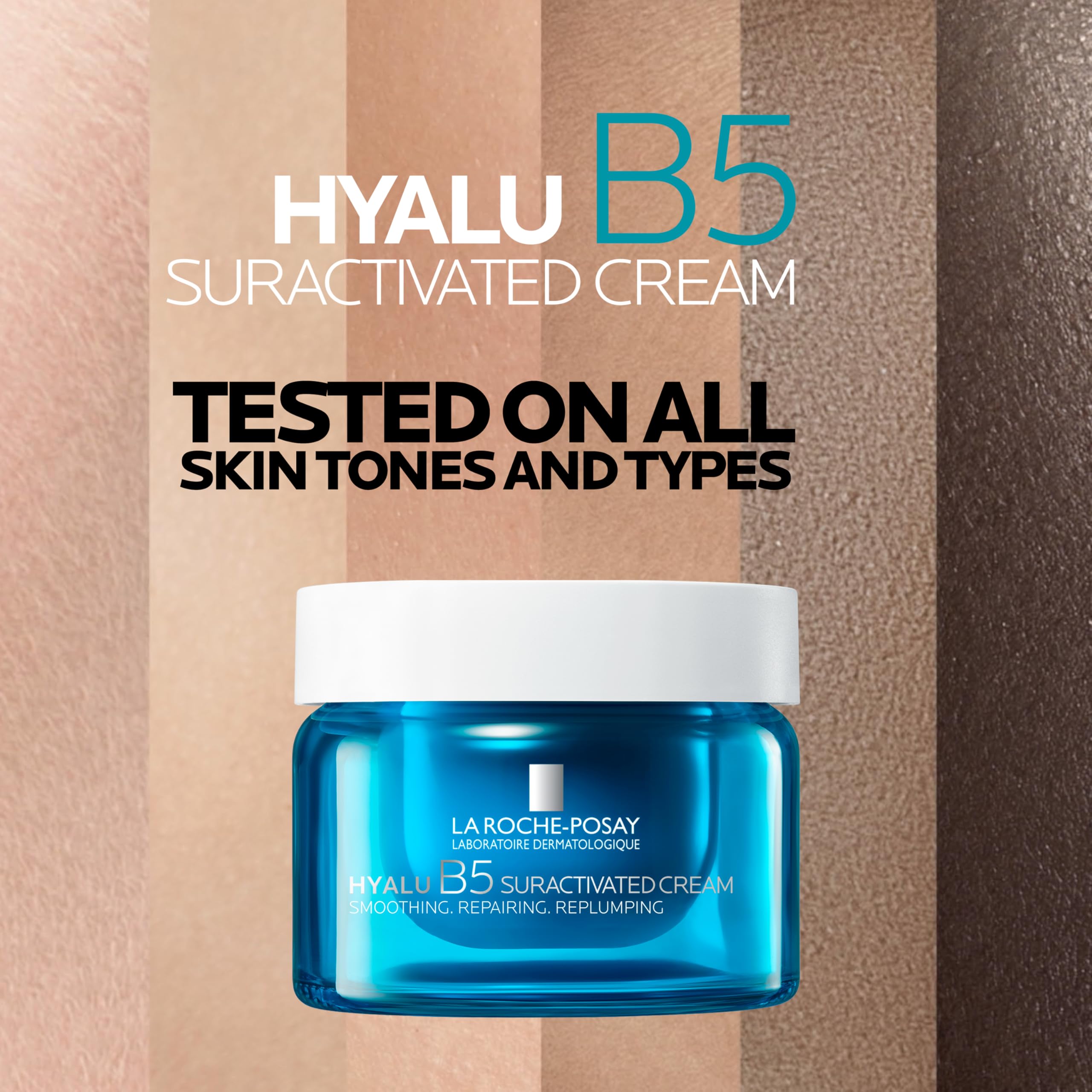 La Roche-Posay Hyalu B5, Crema Anti-Rughe Rassodante, Azione Levigante e Rimpolpante, Rughe e Linee Sottili Ridotte, Con 3 Tipi di Acido Ialuronico e Vitamina B5, 50 ml