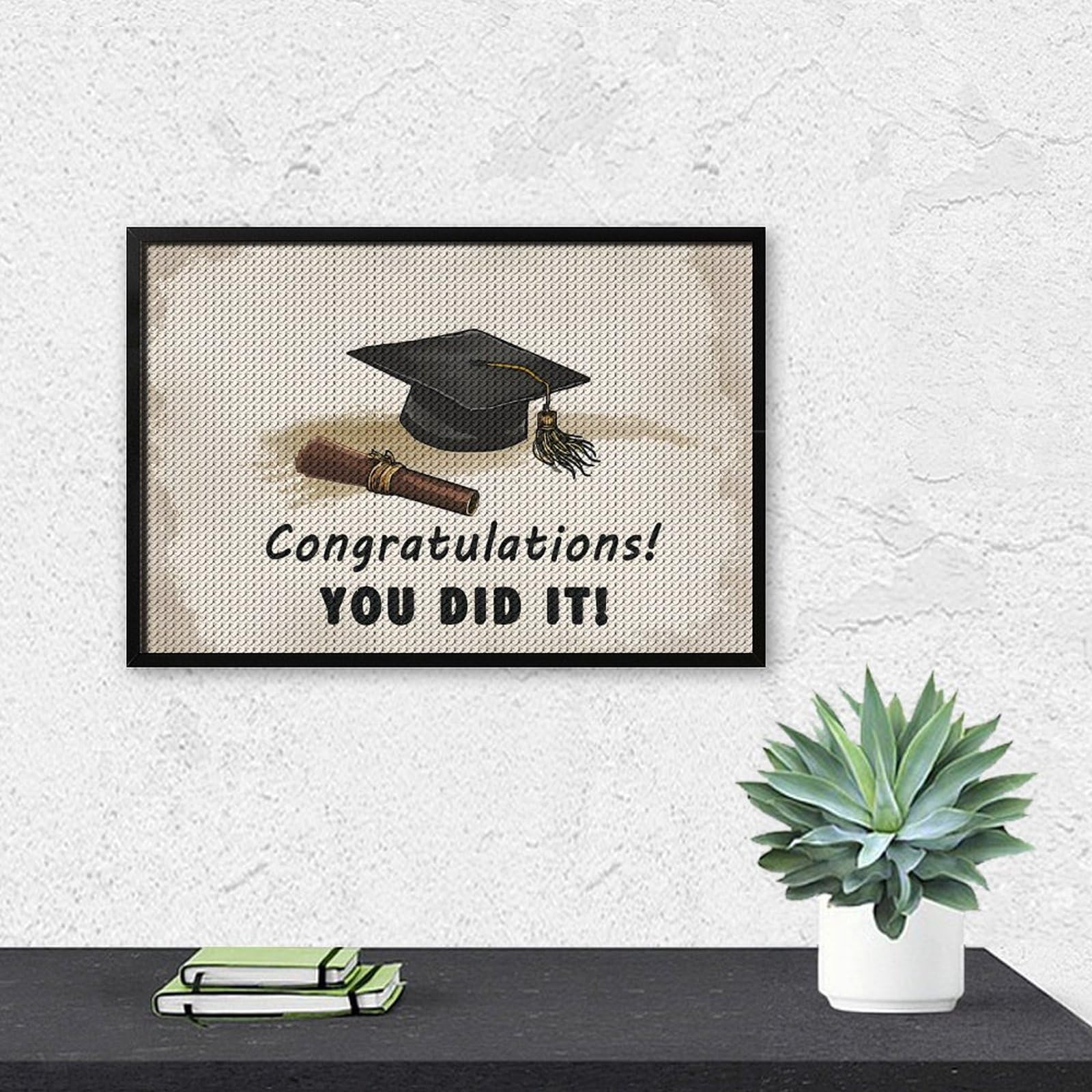 Amazon.com: Dolrlasin Graduation Congrats Diamond Painting Art
