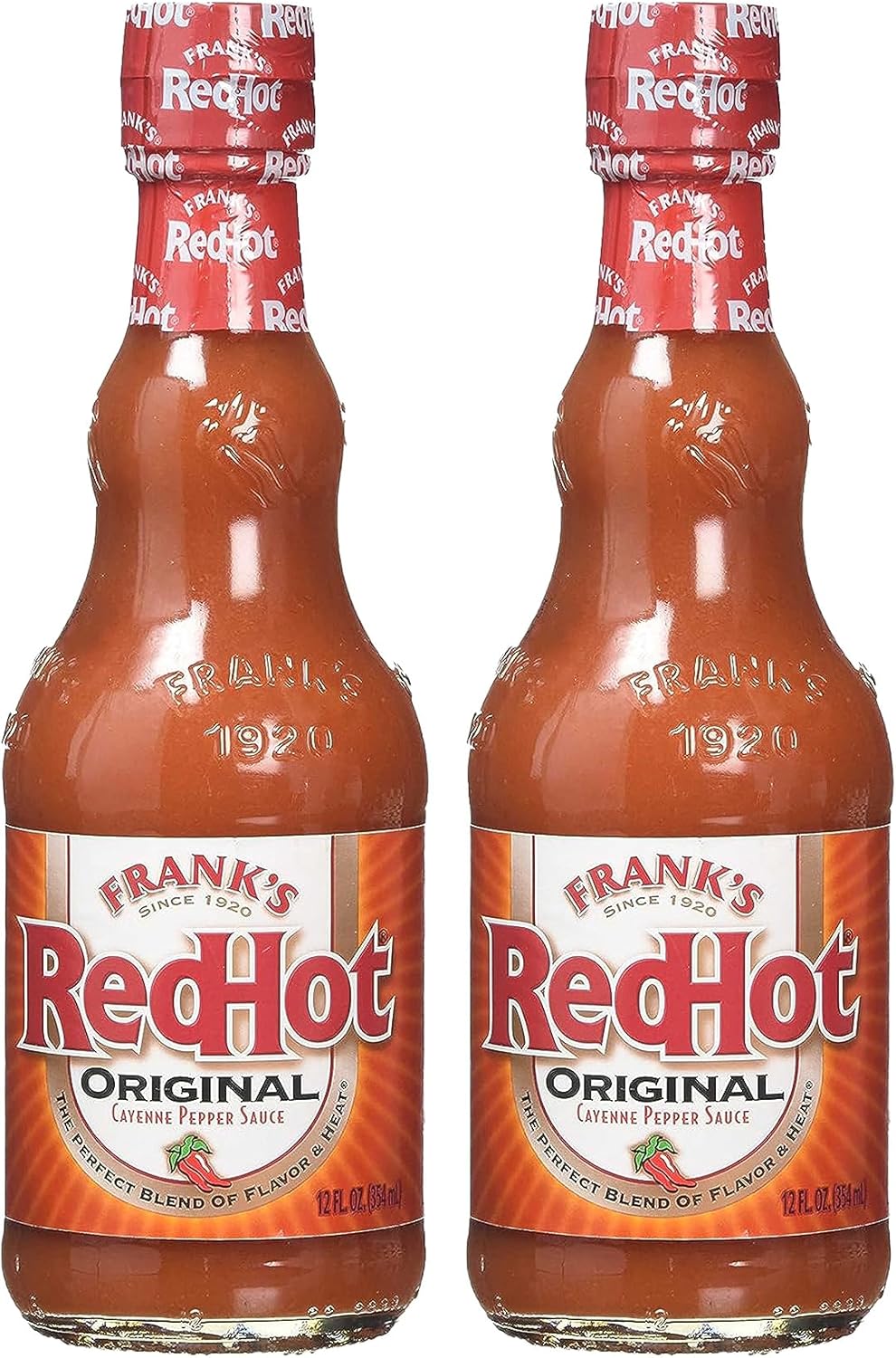 Frank's Redhot Original Cayenne Pepper Hot Sauce 354ml Pack of 2